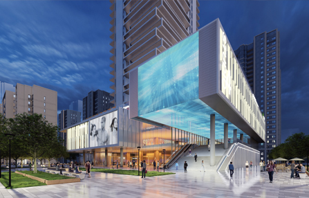 Yuguang FILMBASE helps the construction of a new commercial form of Wanda Plaza